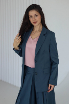 Жакет Tammi 3Т147-25/6 серо-голубой - фото 4