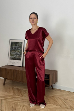 Брюки Tammi 3Т93-24/10 бордовый - фото 4