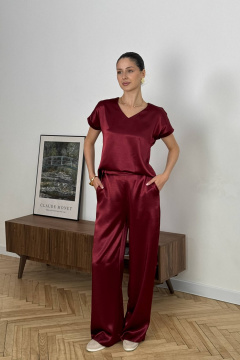 Брюки Tammi 3Т93-24/10 бордовый - фото 3