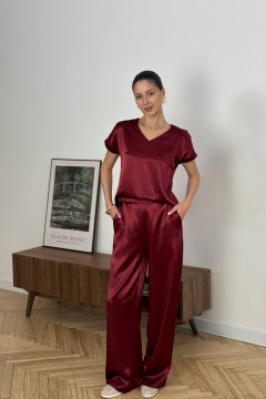 Брюки Tammi 3Т93-24/10 бордовый - фото 2