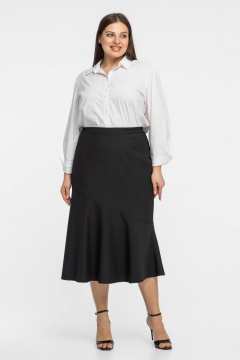 Юбка с расширением и клиньями для делового гардероба Avila 0978 черный - фото 3