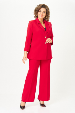 Брюки, жакет Vilena 1094 красный - фото 1