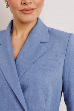 Брюки, жакет Мода Юрс 26-2669 синий - фото 4