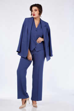 Брюки, жакет, жилет Vilena 1119 джинс - фото 5