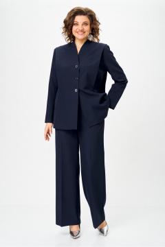 Брюки, жакет Vilena 1138 темно-синий - фото 1
