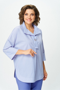 Рубашка STEFANY 497 голубой - фото 2