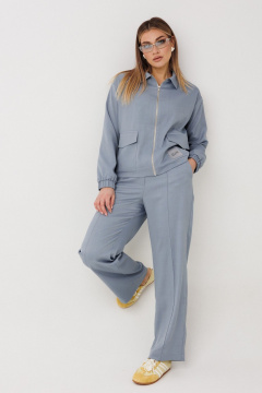Бомбер, брюки Verita 2444 серо-голубой - фото 5