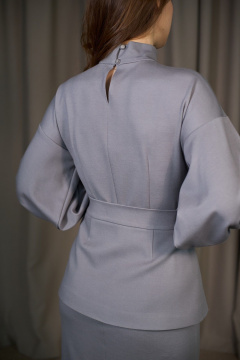 Платье ALIN 3009 серый - фото 5