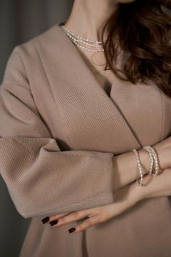 Жакет, юбка ALIN 6007 бежевый - фото 3