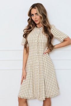 Платье Golden Valley 44284 бежевый - фото 2