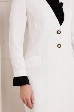 Платье Мода Юрс 26-2955 молочный - фото 4