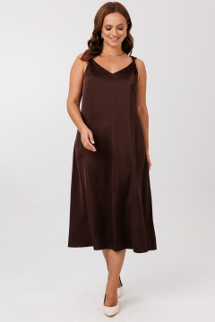 Жакет, платье Mubliz 332 шоколад+бежевый - фото 4