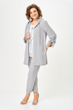 Брюки, кардиган, топ Svetlana-Style 1527 серый - фото 4