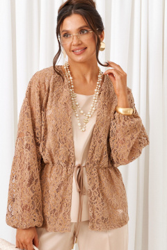 Блуза, брюки, топ Beautiful&Free 6424 бежевый - фото 2