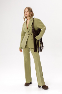 Брюки PiRS 6343 оливковый - фото 2