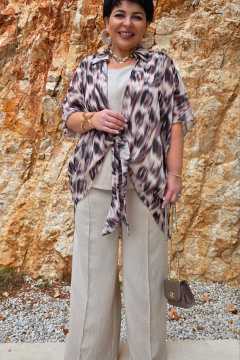 Брюки Vittoria Queen 28163бр песочный - фото 2