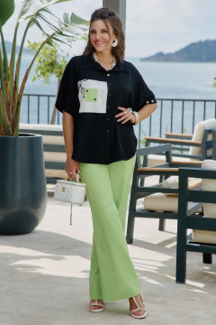 Блуза Vittoria Queen 28263бл черный_яблоко - фото 3