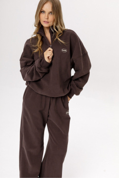 Олимпийка PiRS 6530 коричневый_с_лого - фото 2