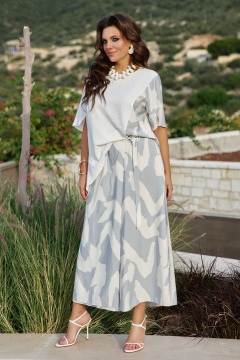 Блуза, брюки Vittoria Queen 28373  молочный - фото 1