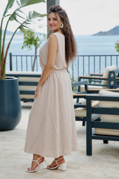 Блуза, юбка Vittoria Queen 28583к песочный - фото 2