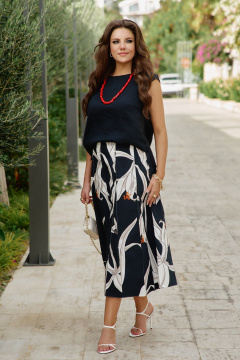 Блуза Vittoria Queen 28683бл черный - фото 4