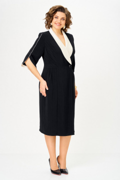 Платье ANASTASIA MAK 1308 черный - фото 2