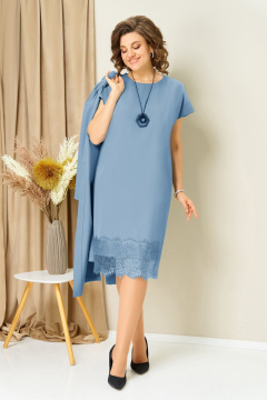 Жакет, платье VOLNA 1459 голубой - фото 5