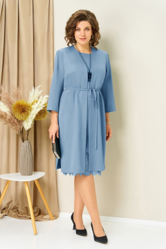 Жакет, платье VOLNA 1459 голубой - фото 1