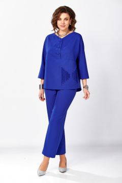 Блуза, брюки ZigzagStyle 631 василек - фото 1