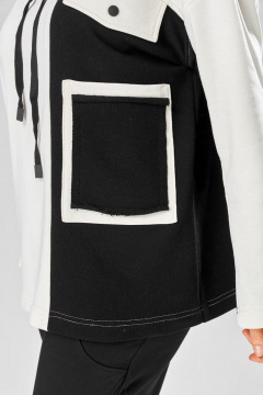 Брюки, худи Rishelie 999 бело+черный - фото 2