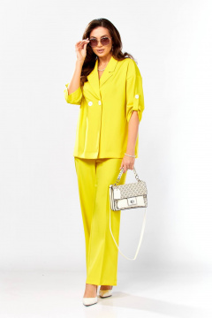 Блуза, брюки Taita plus 2329/23 желтый - фото 5