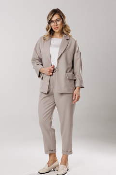 Брюки, жакет Ларс Стиль 1201 серый - фото 2