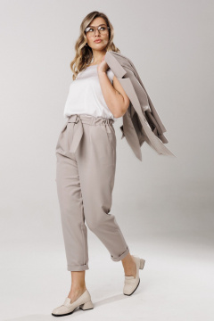 Брюки, жакет Ларс Стиль 1201 серый - фото 4