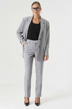 Жакет Панда 188330w светло-серый - фото 2