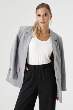 Жакет Панда 188330w светло-серый - фото 3