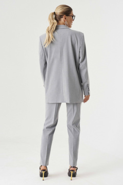 Жакет Панда 188330w светло-серый - фото 5