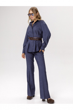 Брюки PiRS 6569 синий - фото 2