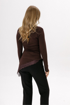 Лонгслив PiRS 6571 коричневый - фото 3