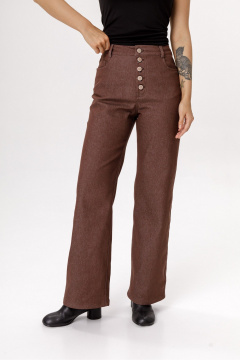 Брюки PiRS 6576 шоколадный - фото 3