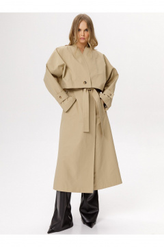 Тренч PiRS 6595 бежевый - фото 1