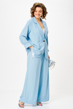 Брюки, жакет Michel chic 1446 небесно-голубой - фото 4