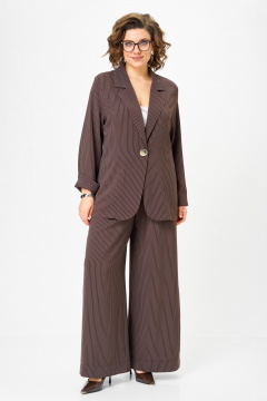 Брюки, жакет Michel chic 1446 шоколад - фото 1