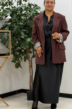 Жакет Dolce Forma GAK-BE-01-25_коричневый - фото 5