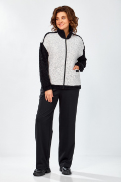 Бомбер, брюки Lady Secret 25227 беж+черный - фото 4