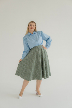 Юбка Dolce Forma YU-BE-01_клетка-зеленая - фото 2