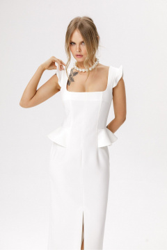 Платье PiRS 6638 молочный - фото 2