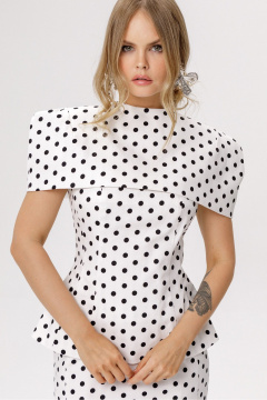 Кейп PiRS 6640 горохи_на_белом_фоне - фото 3