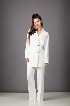 Брюки, жакет Rosheli 1175 молочный - фото 4