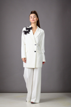 Брюки, жакет Rosheli 1175 молочный - фото 1