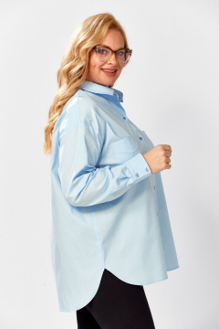 Рубашка Avenue 0343-1 светло-голубой - фото 4